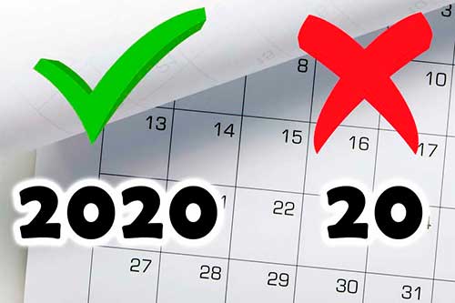 ¿Cómo escribir una fecha del 2020 de forma correcta?. Asesoría Fiscal Centrum te lo cuenta